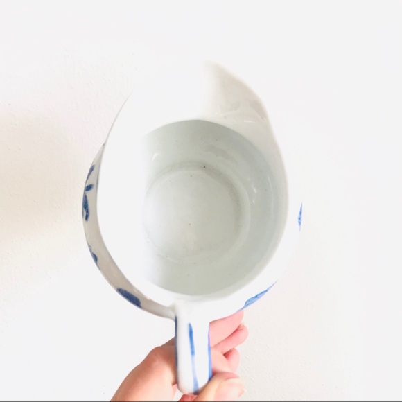 chinoiserie willow-ware gravy boat milk pitcher - Picture 5 of 8